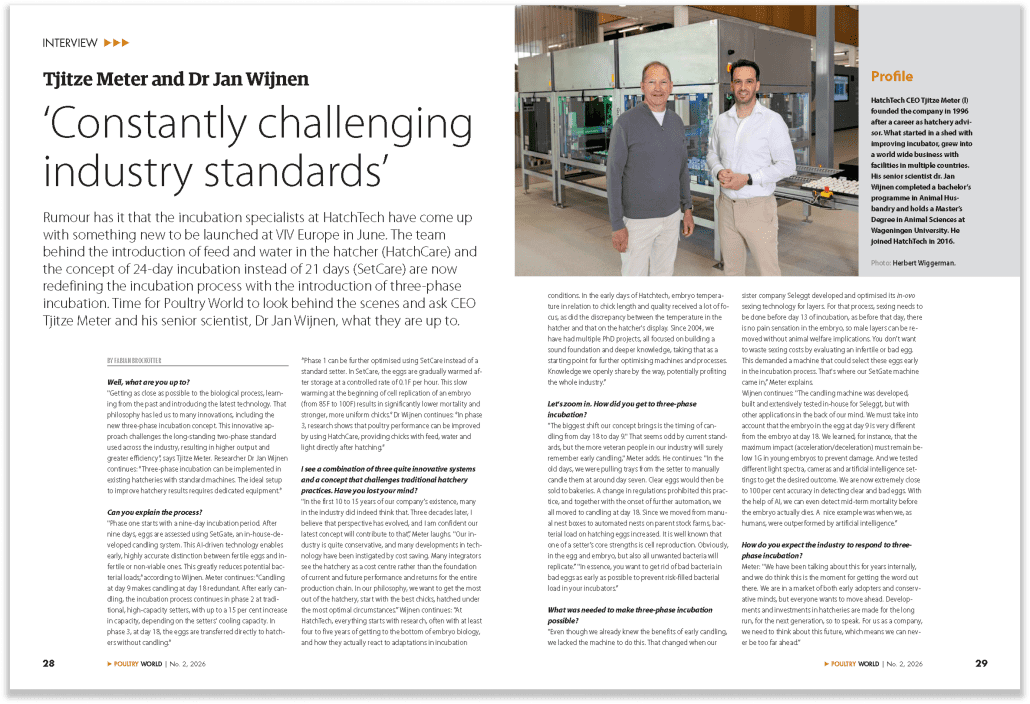World Poultry article: From SetGate to Three-Phase Incubation